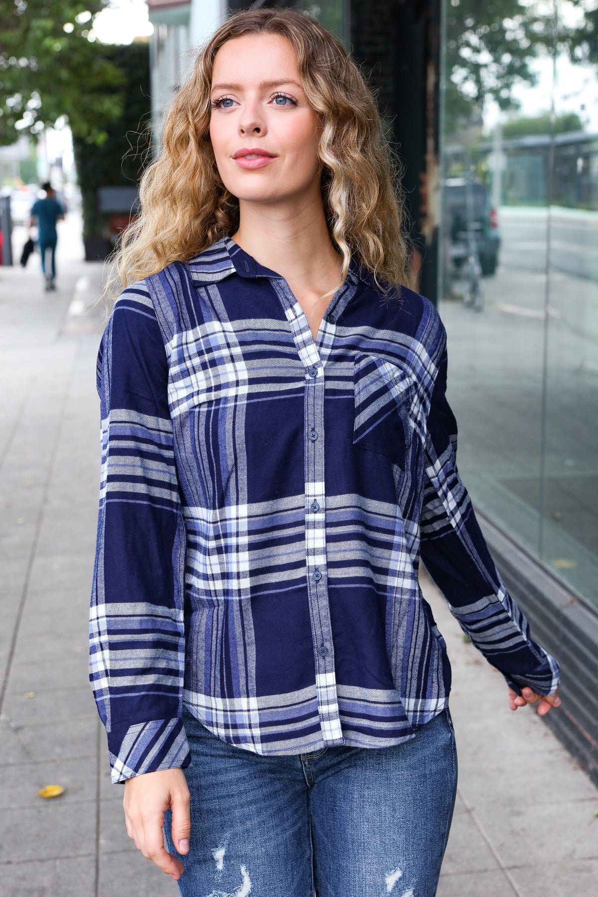 Casual Chic Plaid Top