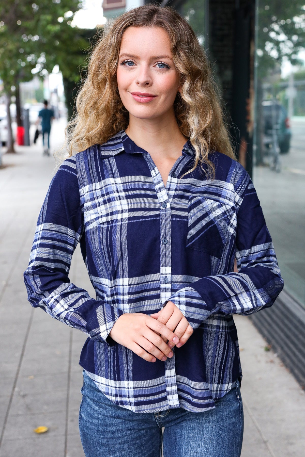 Casual Chic Plaid Top