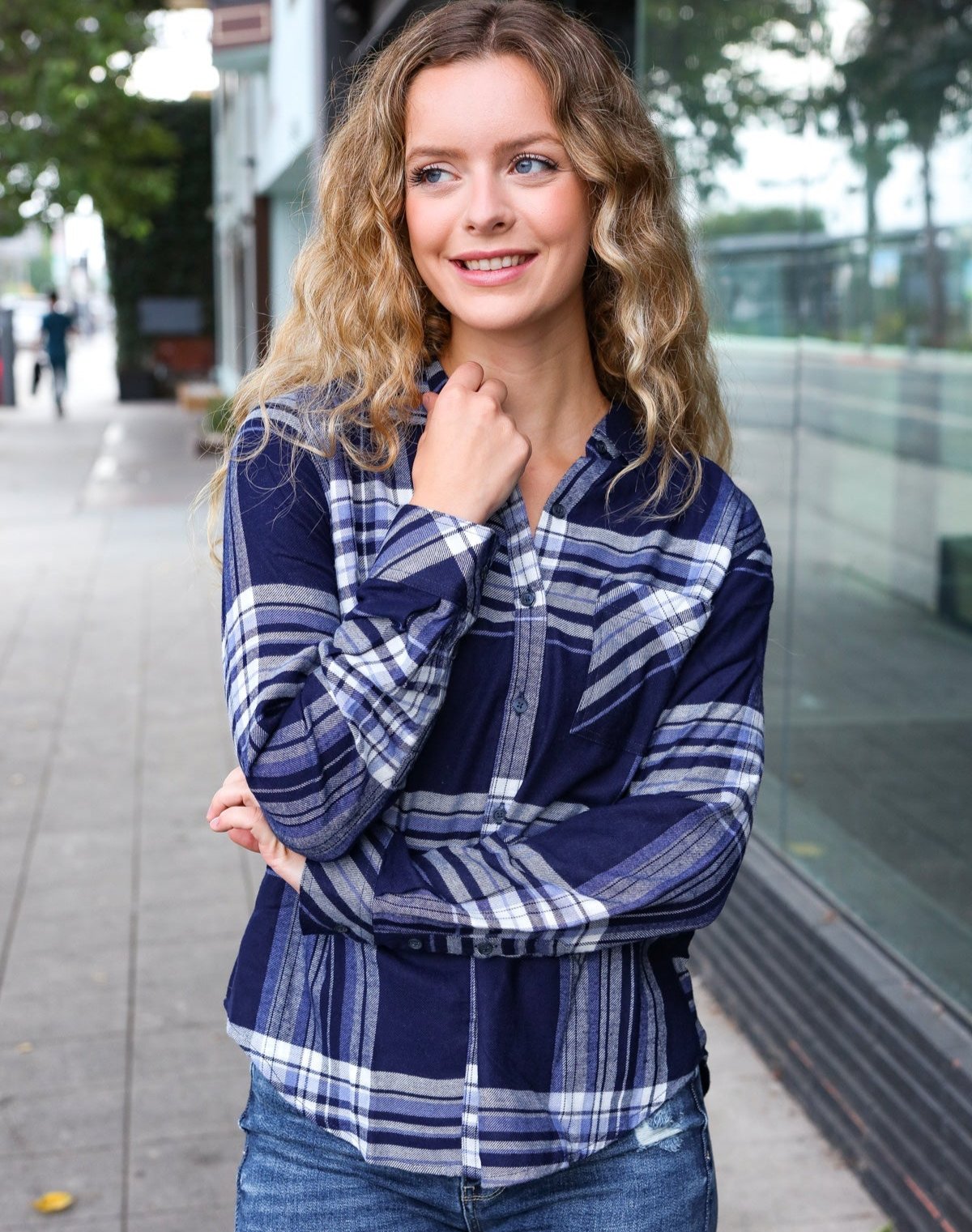 Casual Chic Plaid Top