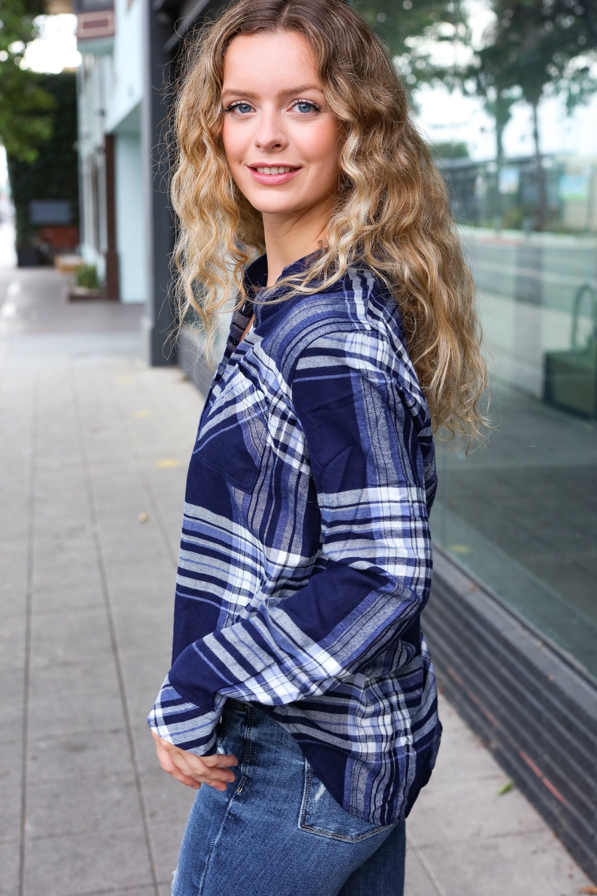 Casual Chic Plaid Top