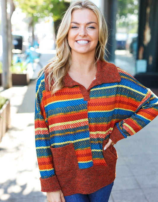 Casual Living Striped Top