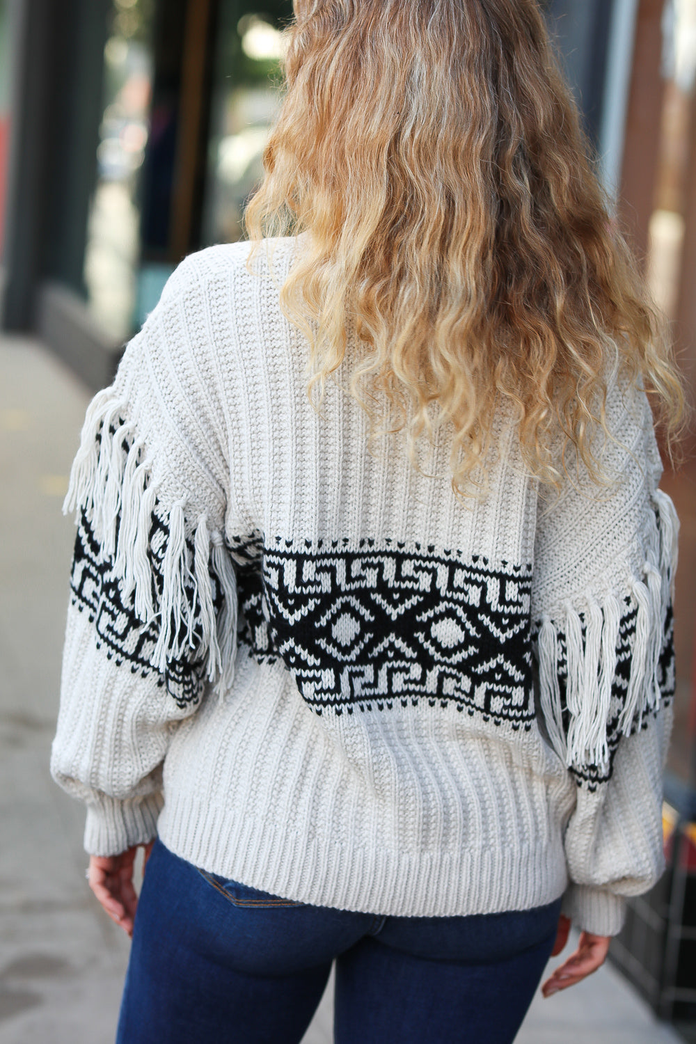 Ready For Anything Aztec Sweater