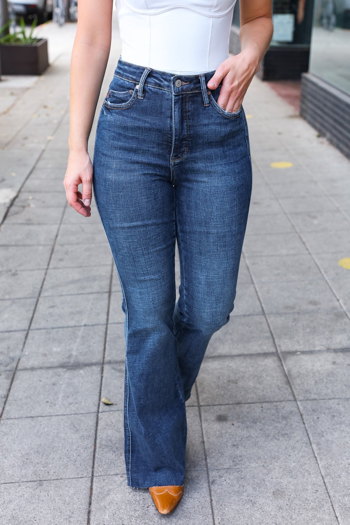 Aubrey High-Rise Flare Jeans | Judy Blue