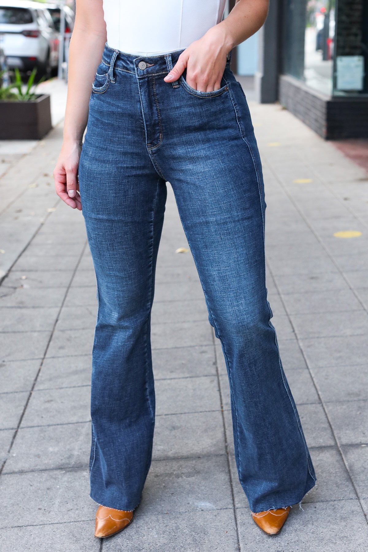 Aubrey High-Rise Flare Jeans | Judy Blue