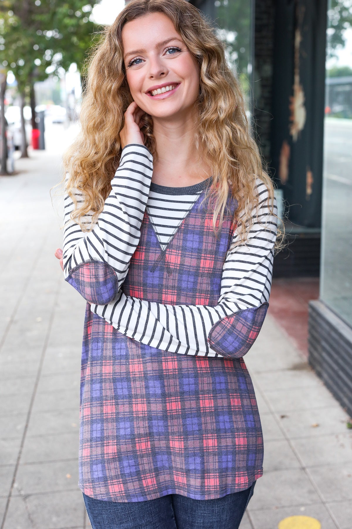 Feeling Playful Plaid Pullover