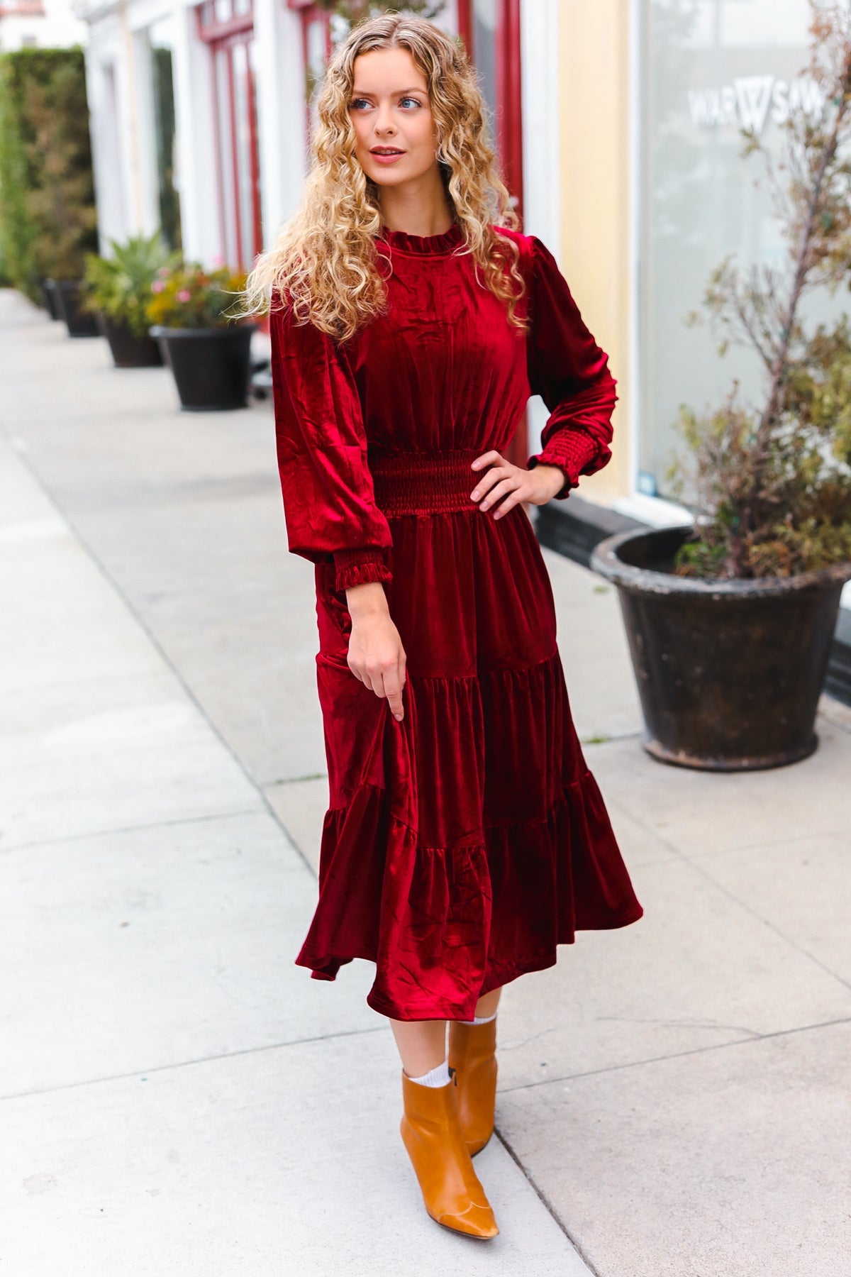 Holiday Dreaming Velvet Dress