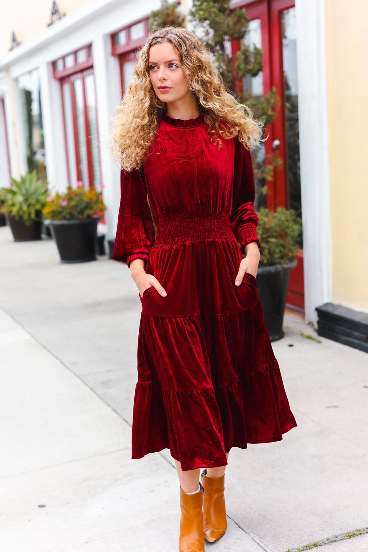 Holiday Dreaming Velvet Dress