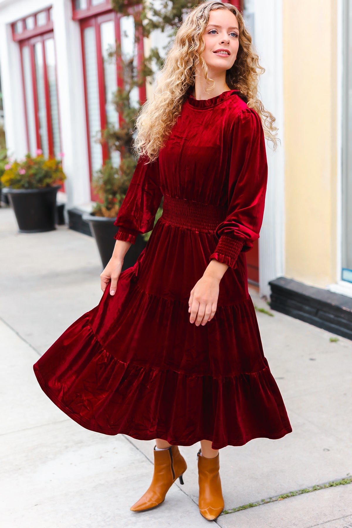 Holiday Dreaming Velvet Dress