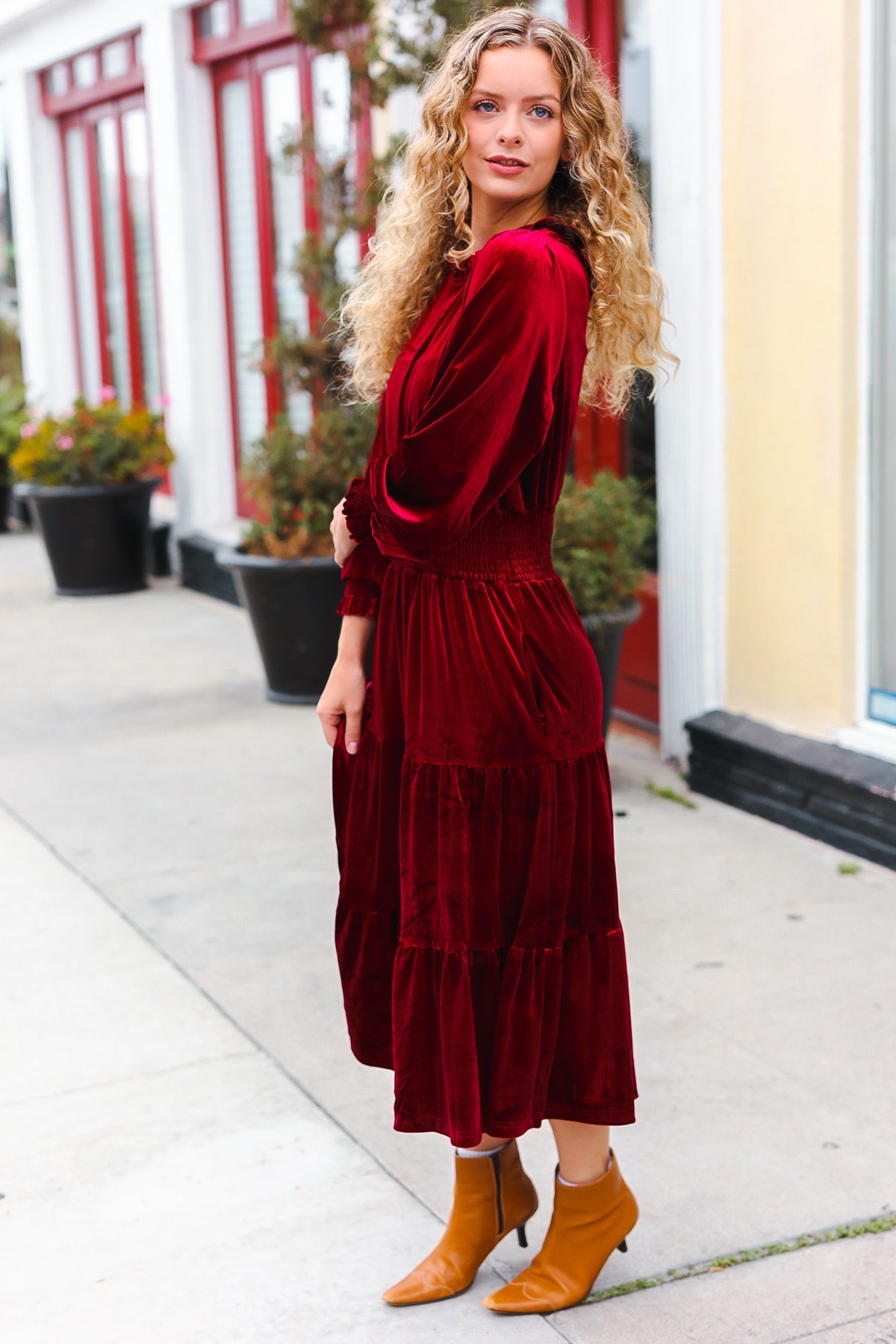 Holiday Dreaming Velvet Dress