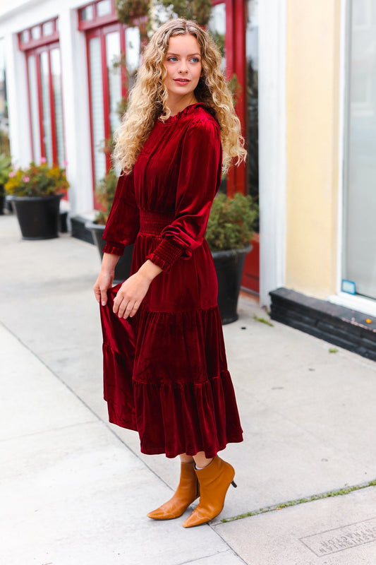 Holiday Dreaming Velvet Dress