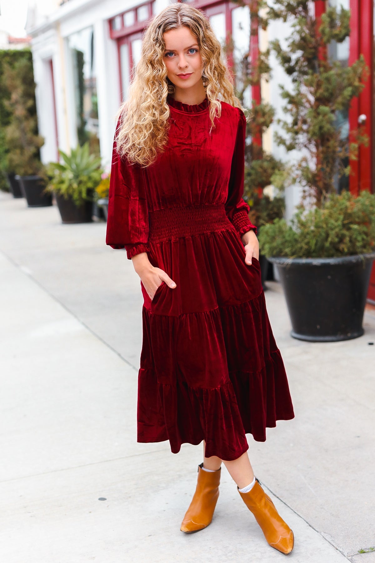 Holiday Dreaming Velvet Dress