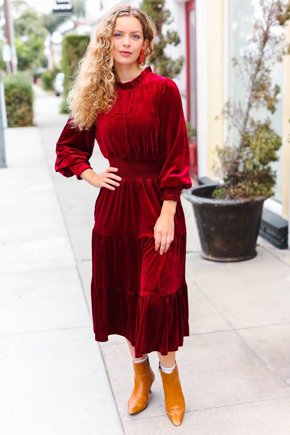 Holiday Dreaming Velvet Dress