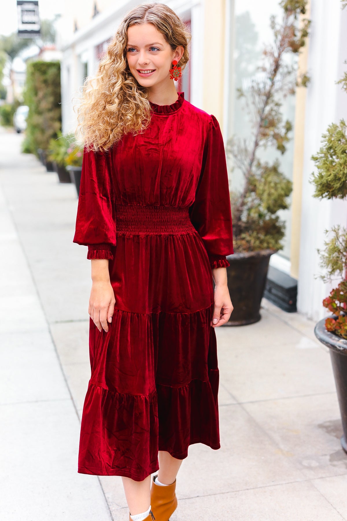 Holiday Dreaming Velvet Dress