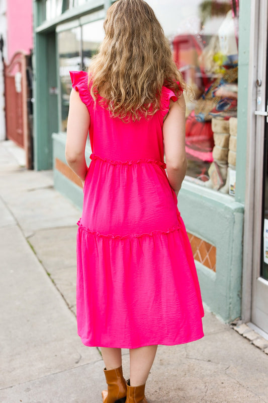 Lots To Love Smocked Tiered Midi Dress