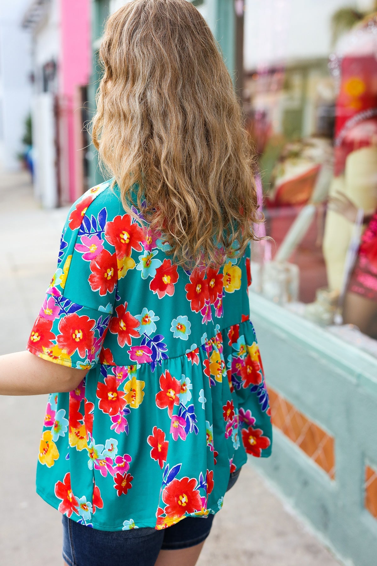 Take Me Away Floral Babydoll Top