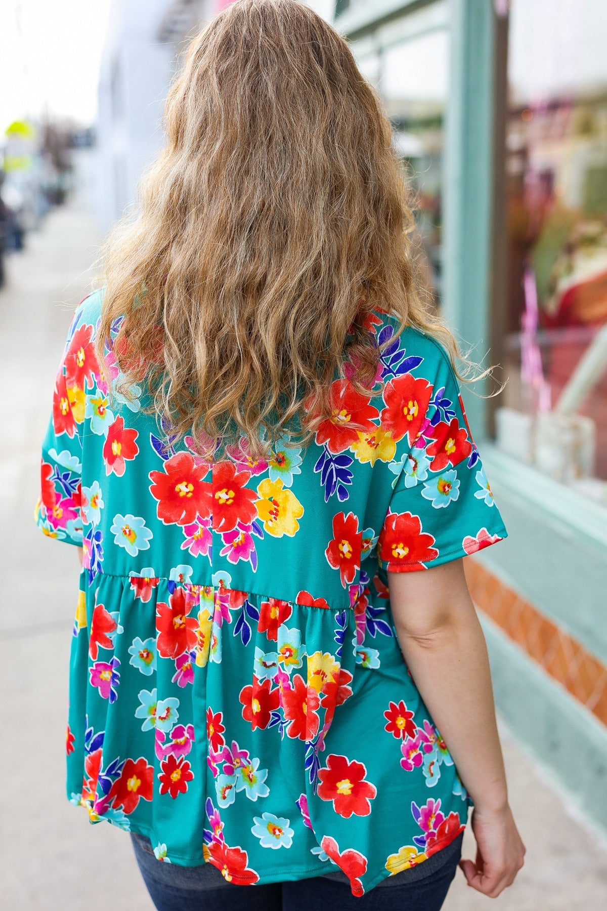 Take Me Away Floral Babydoll Top