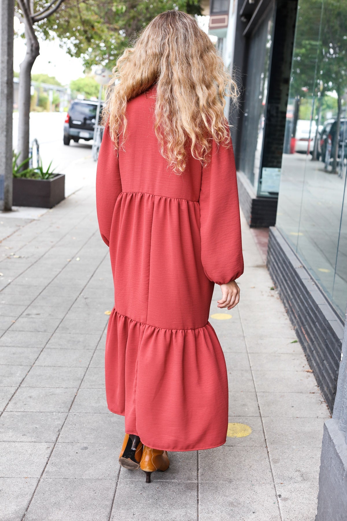 Lock Eyes Tiered Maxi Dress