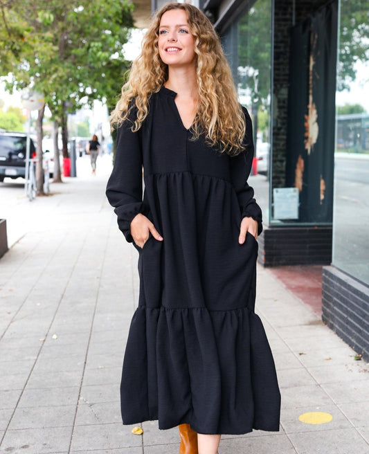 Lock Eyes Tiered Maxi Dress