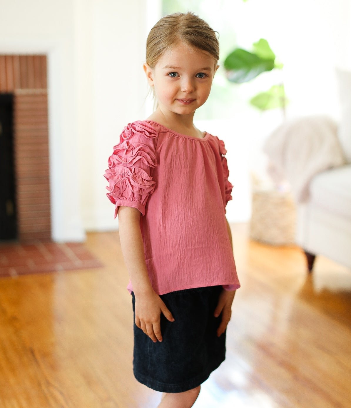 Lovely Ruffle Sleeve Top | Kid's