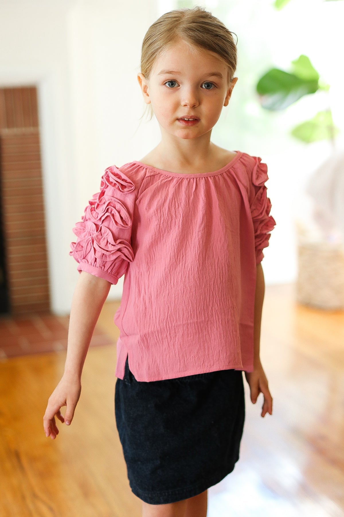 Lovely Ruffle Sleeve Top | Kid's