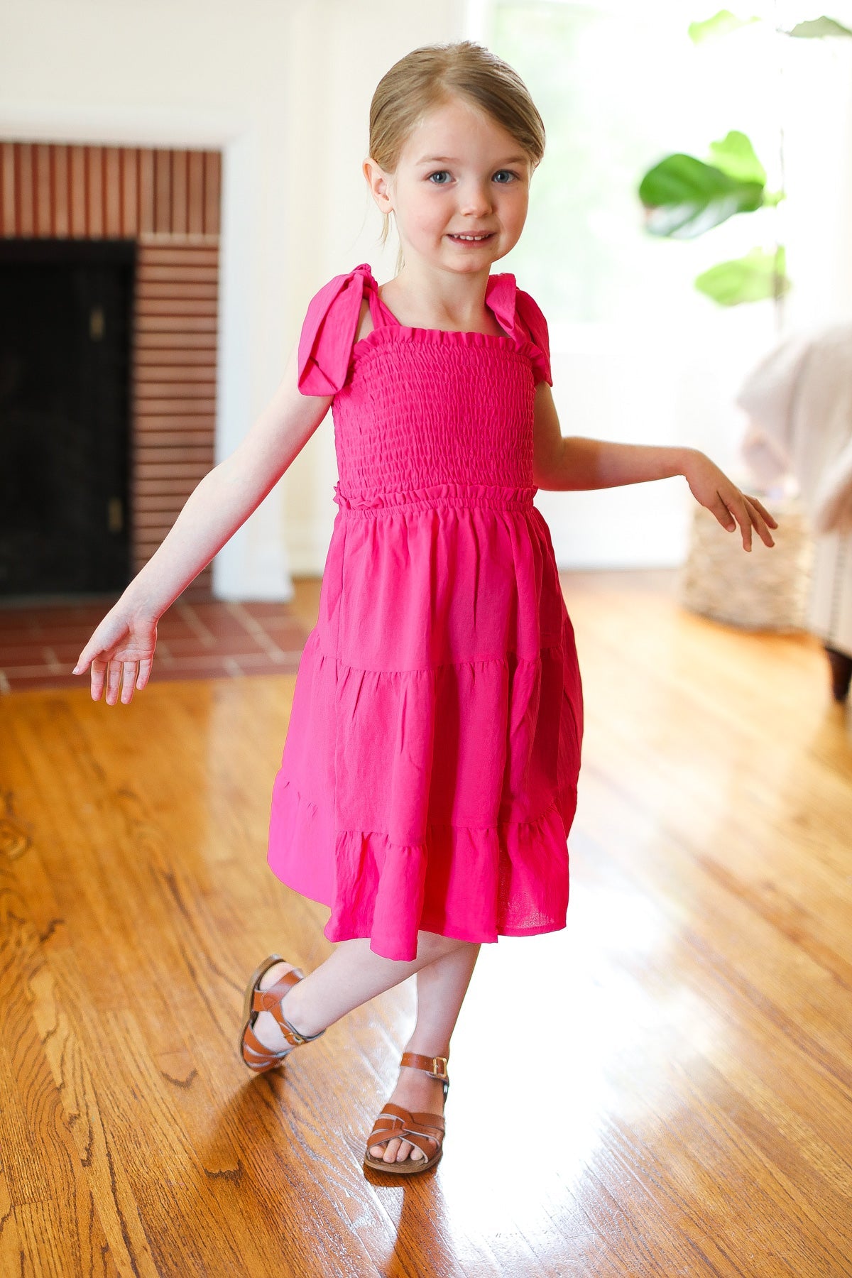 Darling Crepe Tiered Smocked Dress | Kid's