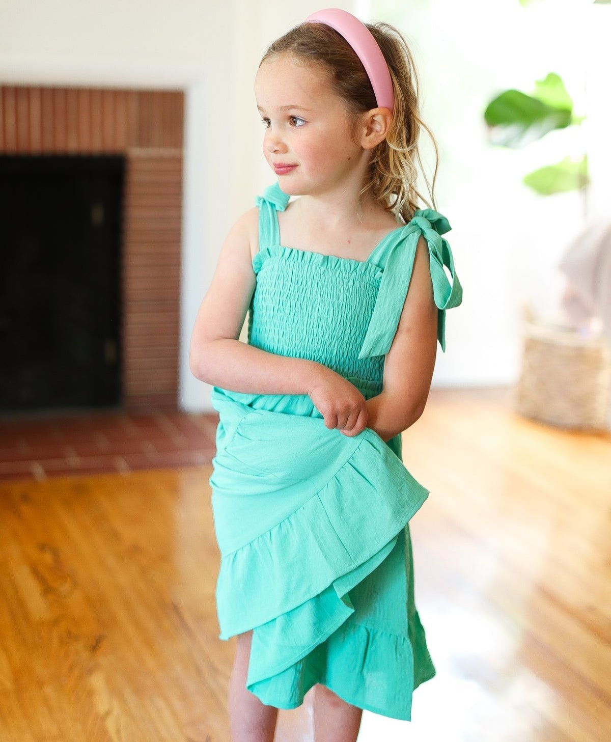 Darling Crepe Tiered Smocked Dress | Kid's