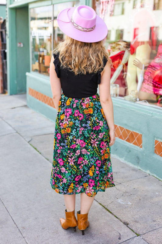 Lead The Way Floral Lace Fit & Flare Dress