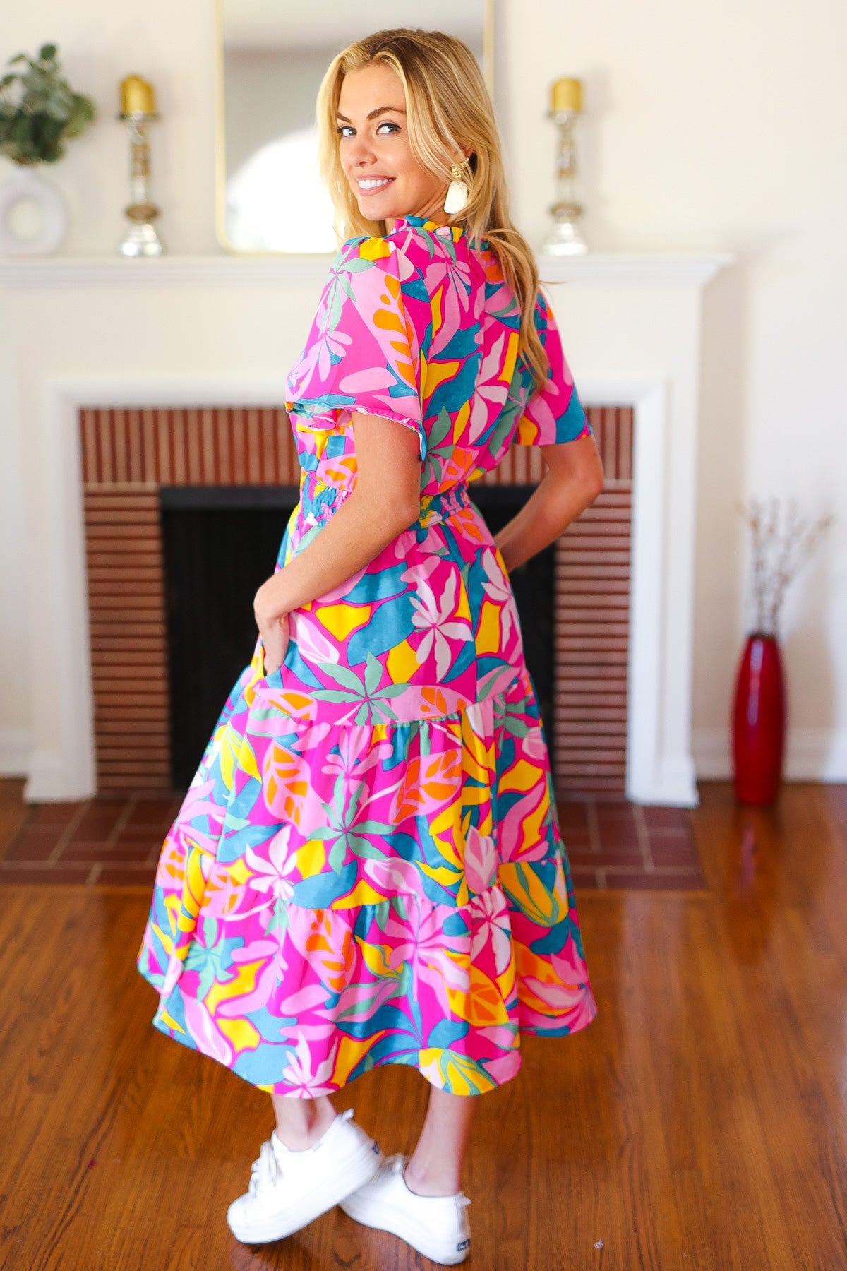 Tropical Trance Floral Maxi Dress