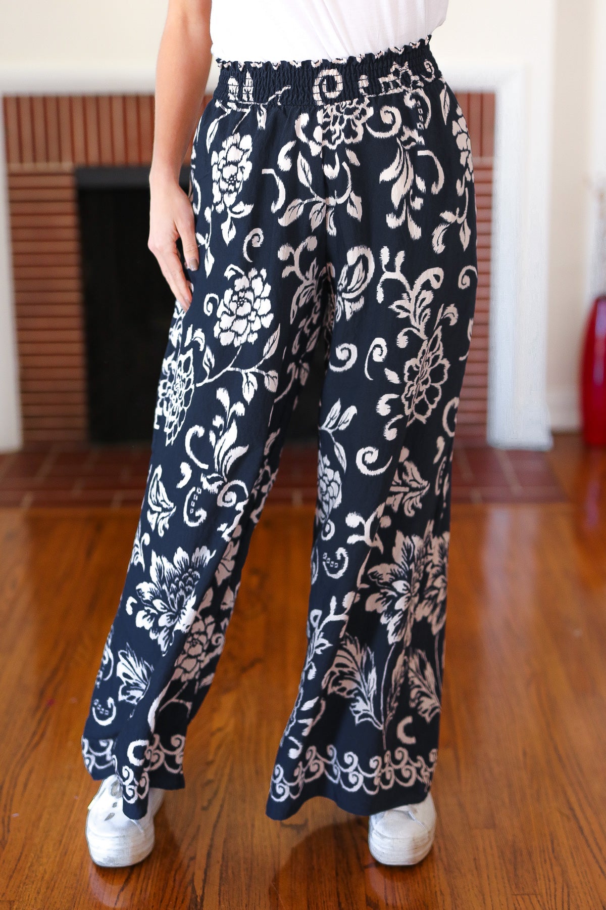 You Got This Paisley Floral Palazzo Pants