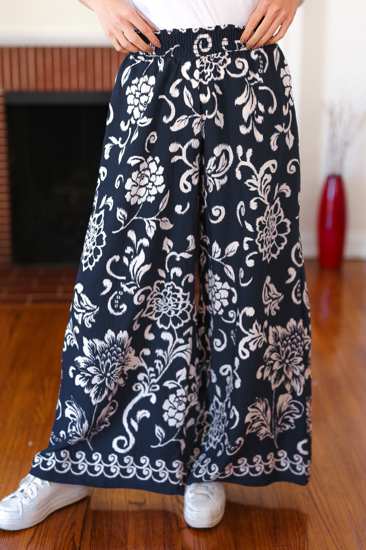 You Got This Paisley Floral Palazzo Pants