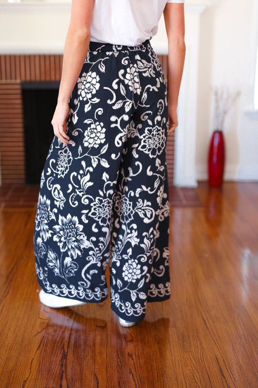 You Got This Paisley Floral Palazzo Pants