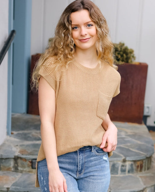 Best In Bold Dolman Ribbed Knit Sweater Top