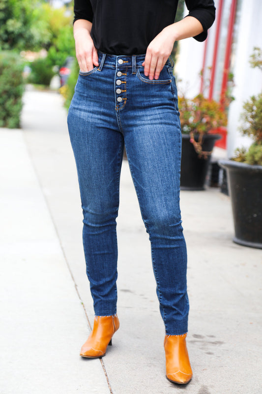 Stand Out Dark Denim High-Rise Skinny Jeans