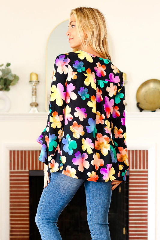 Be Bold Floral Hi-Lo Top