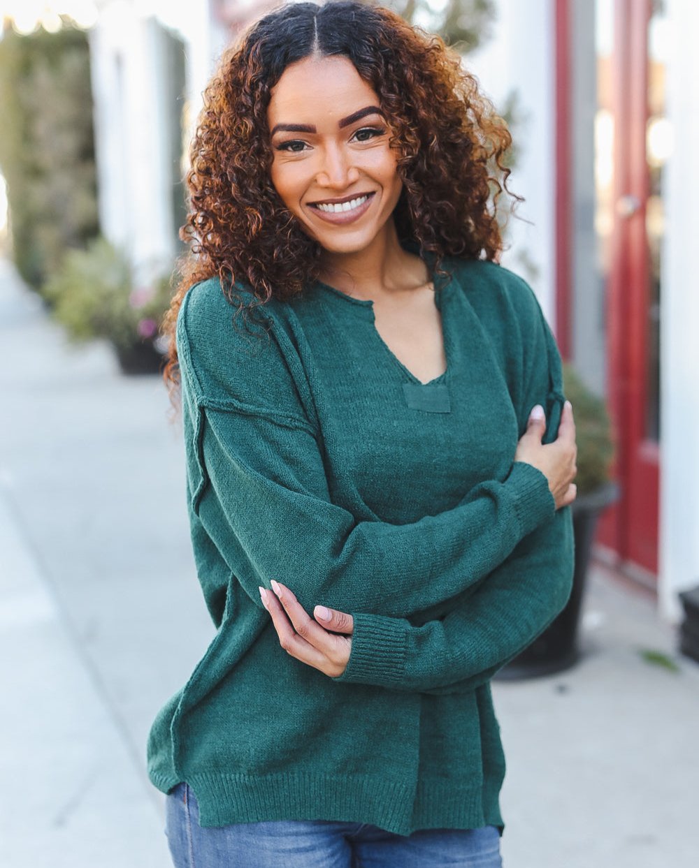 Lock Eyes Oversized Sweater