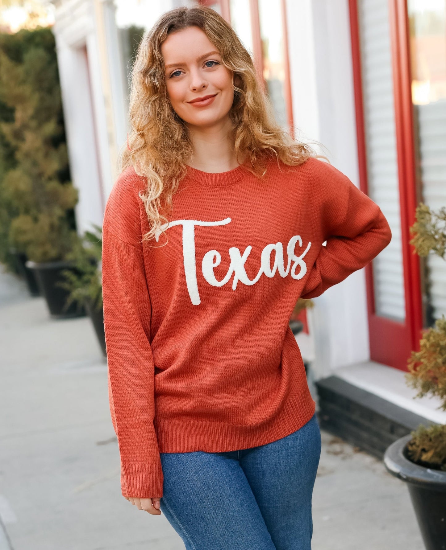 Game Day "Texas" Embroidered Sweater