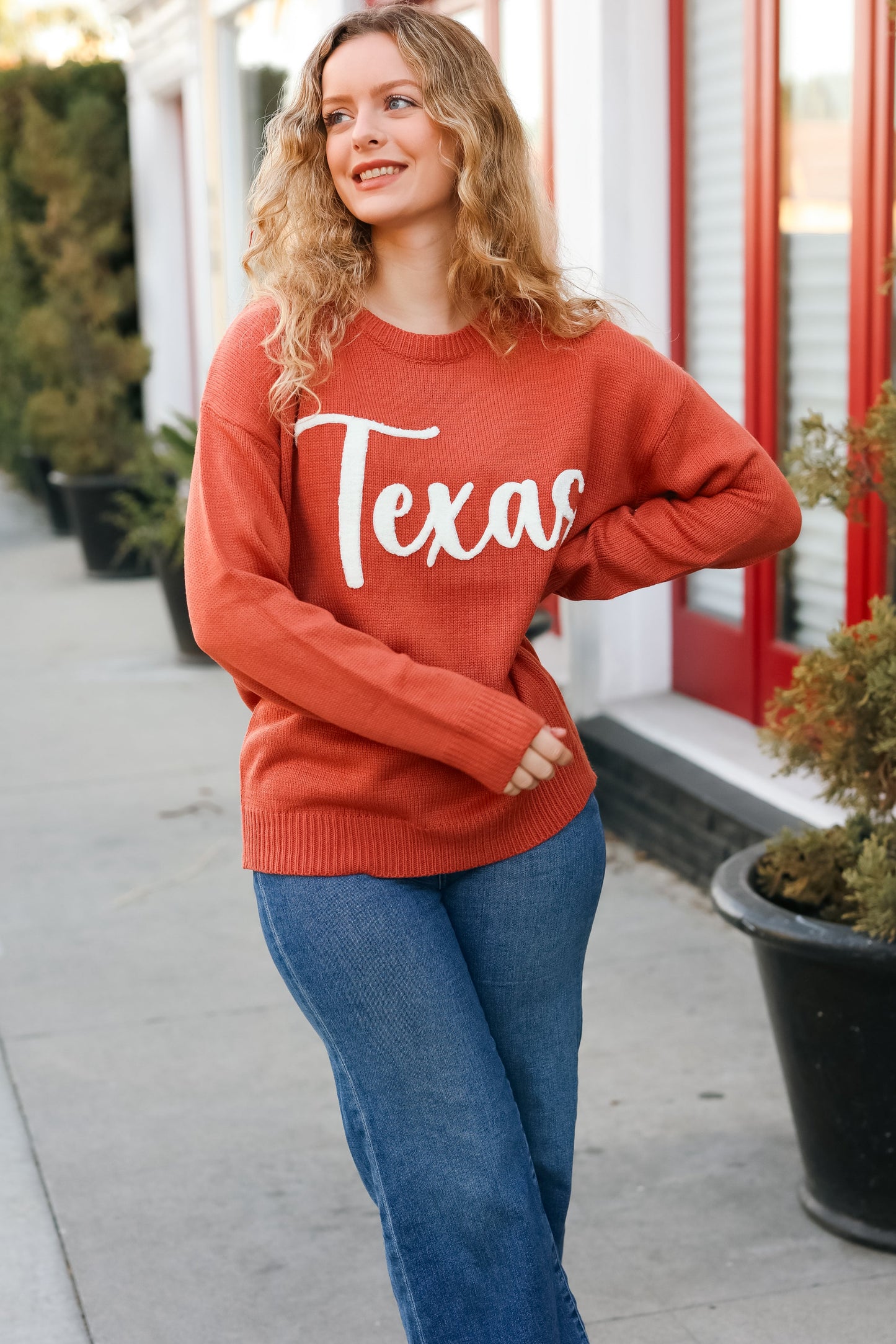 Game Day "Texas" Embroidered Sweater