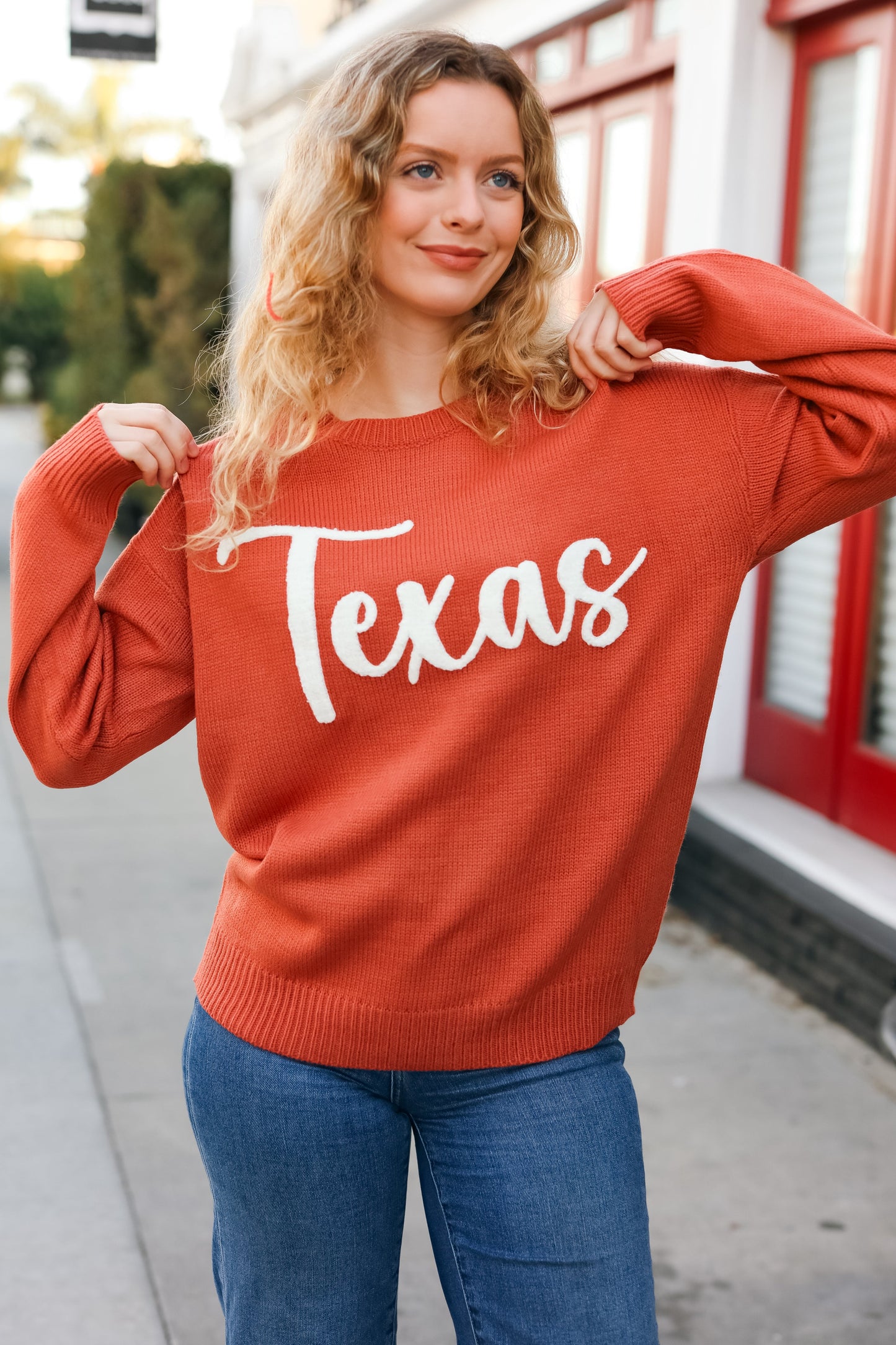 Game Day "Texas" Embroidered Sweater