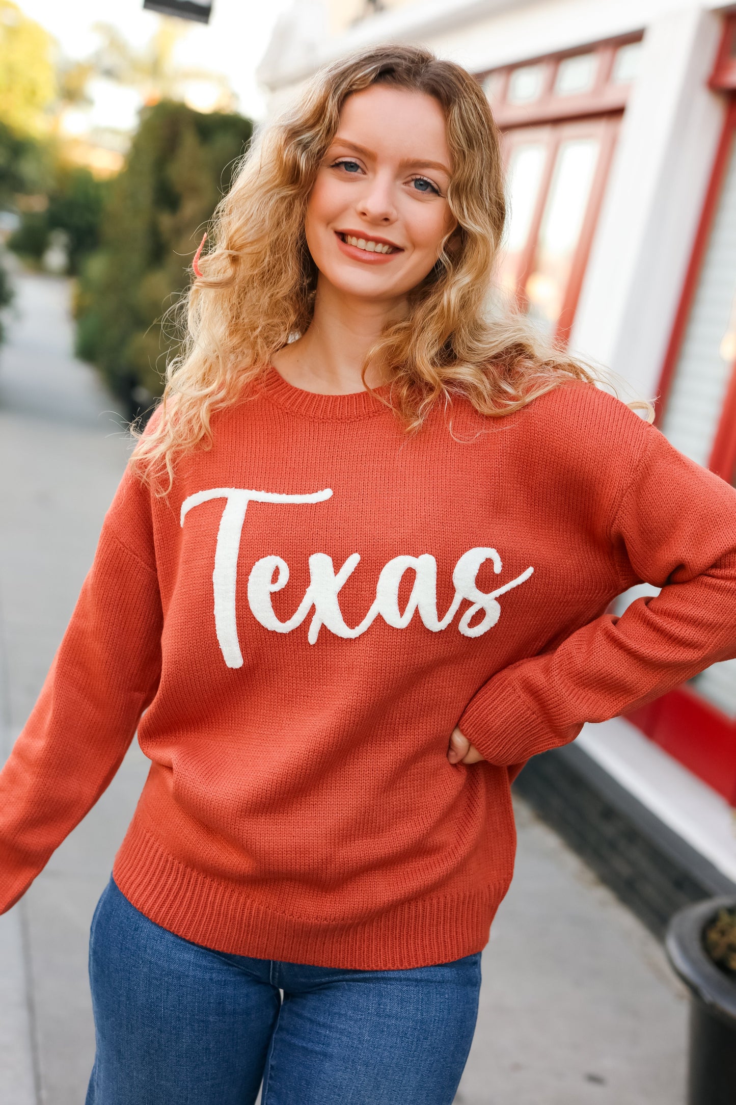 Game Day "Texas" Embroidered Sweater