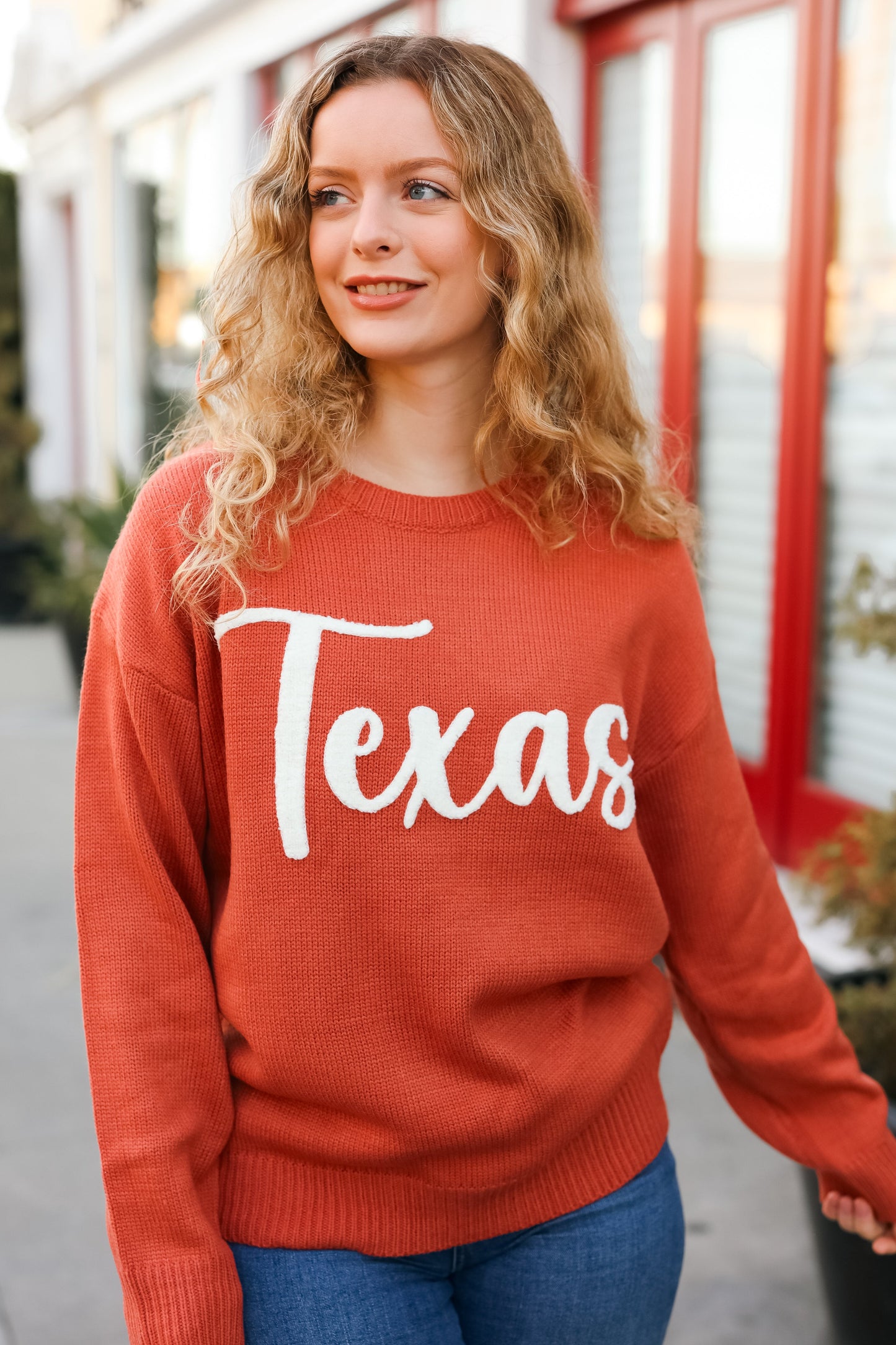 Game Day "Texas" Embroidered Sweater