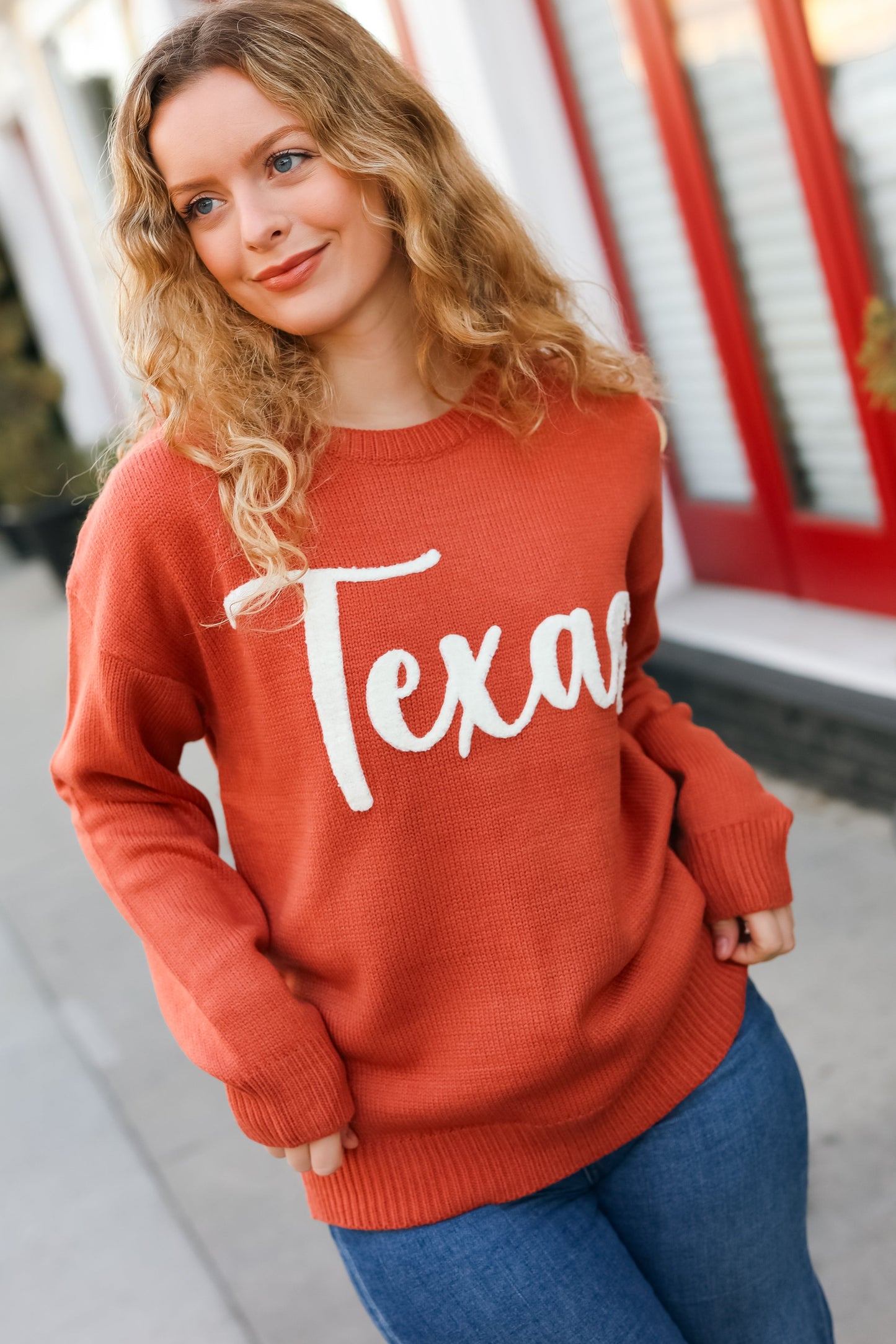 Game Day "Texas" Embroidered Sweater