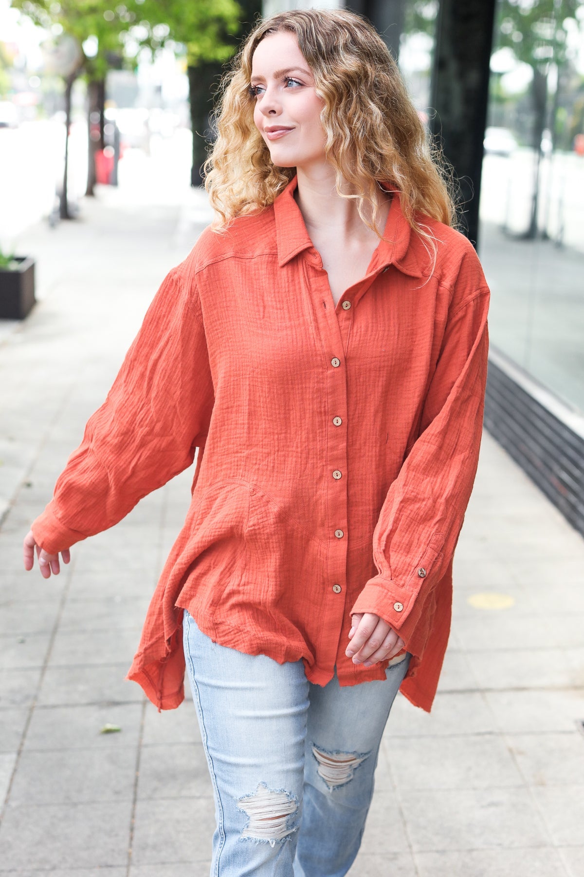 Everyday Sharkbite Tunic Top