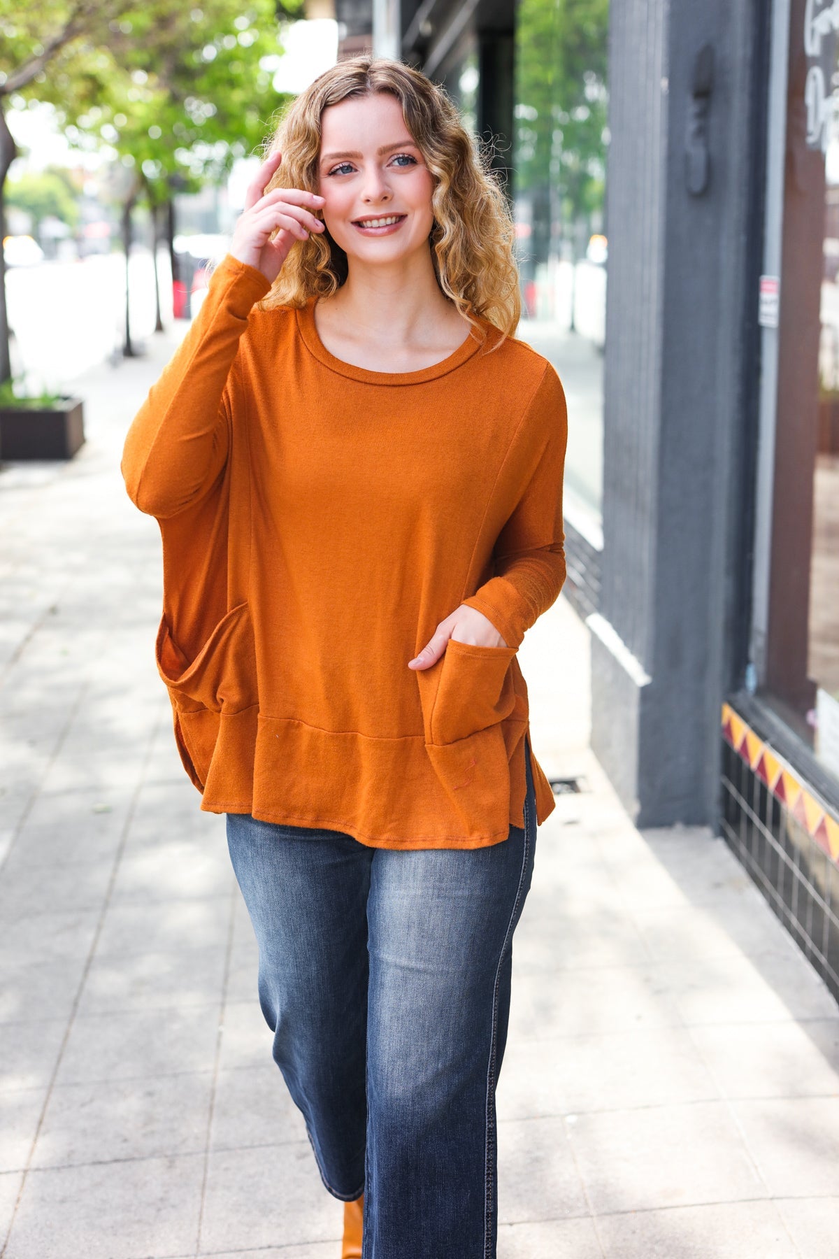 Hacci Dolman Sweater Top