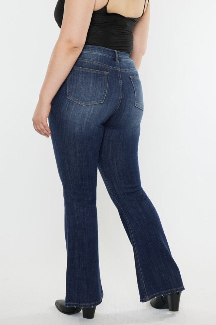 Ruthie Mid-Rise Slim Flare Jeans | Kancan