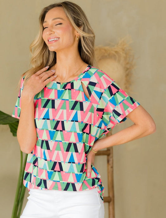 Azalea Geometric Top