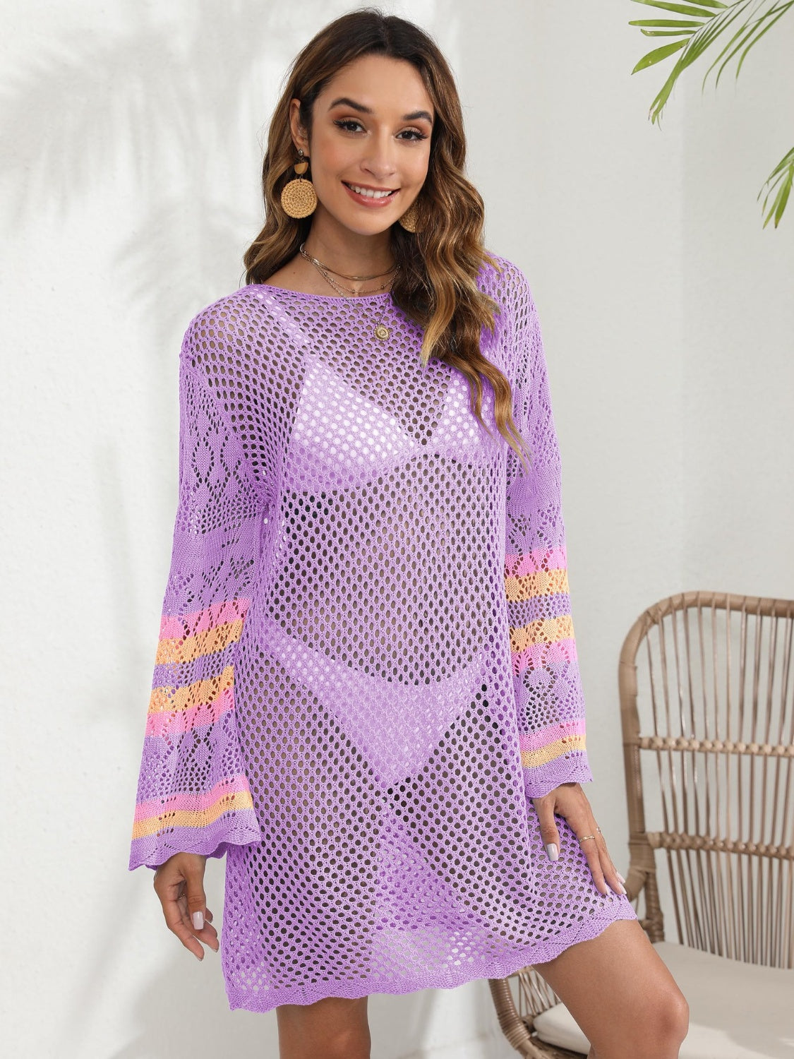 Openwork Long Sleeve Cover-Up | Multiple Colors
