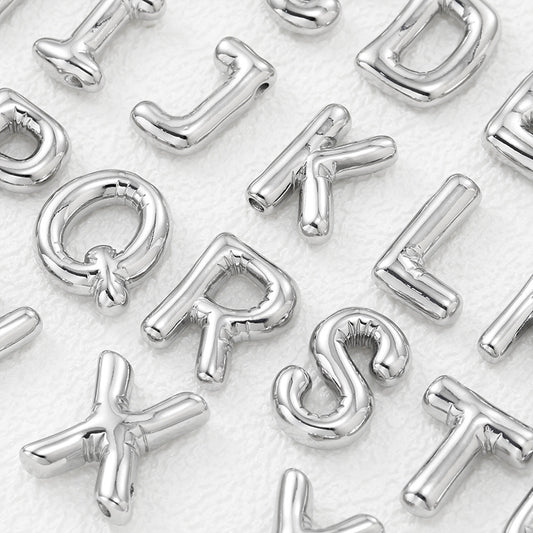 Bubble Letter Pendant Necklace