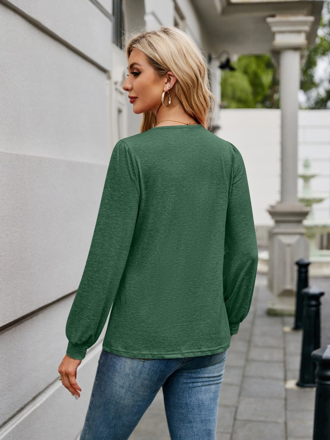 Zara V-Neck Long Sleeve Top | Multiple Colors