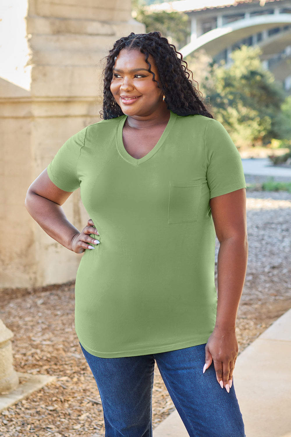 Bamboo V-Neck Top | Multiple Colors