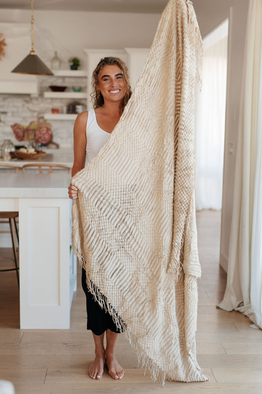 Graham Blanket | Single Cuddle Size | Beige